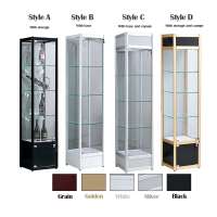 Modern Jewelry Aluminum Glass Display Showcase/Lockable Glass Vitrine Showcase Display Cabinet